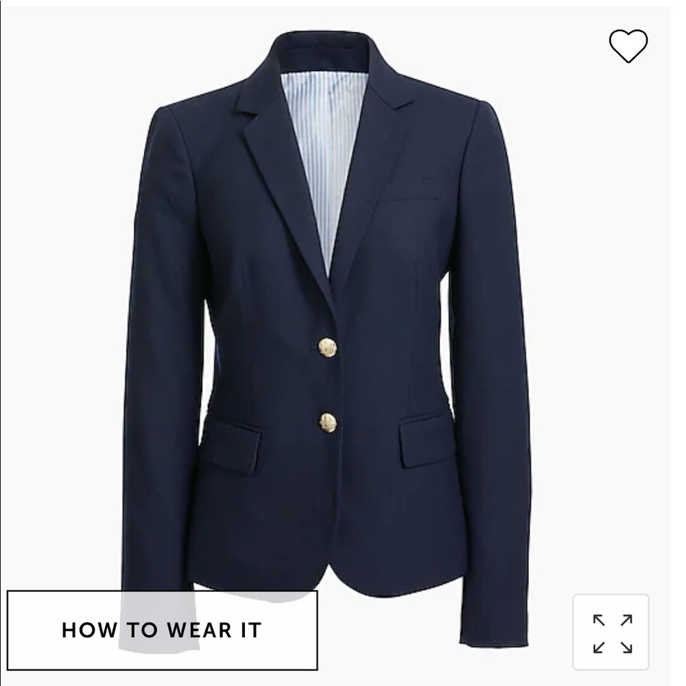 J. Crew Factory Original schoolboy blazer in navy